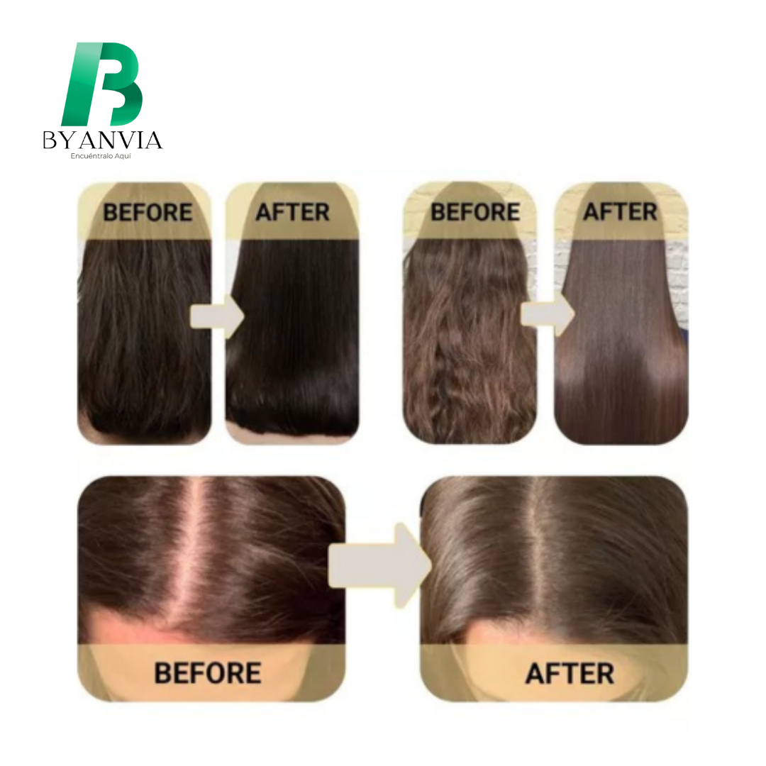KeraGlow™  Mascarilla con keratina para cabello dañado