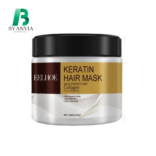 KeraGlow™  Mascarilla con keratina para cabello dañado